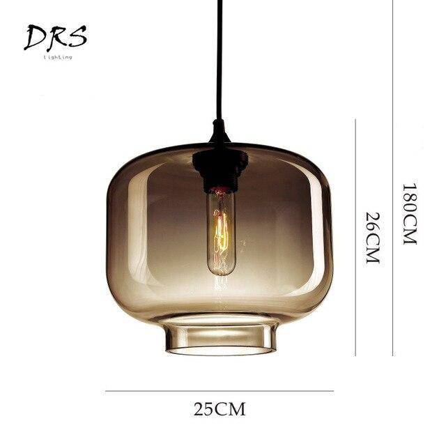 Scandinavian Glass Pendant Lights in Various Shapes