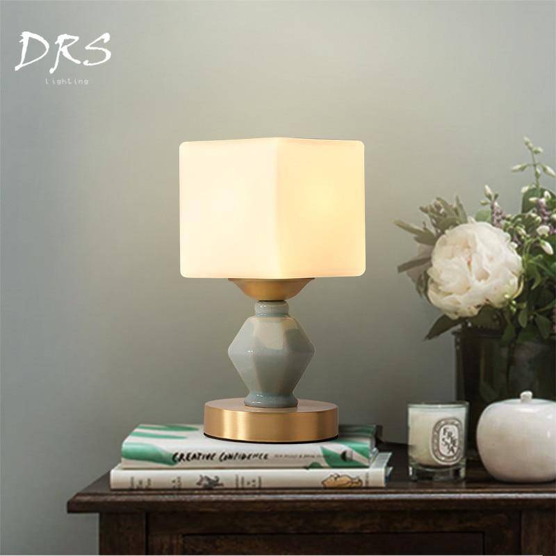 Modern Ceramic Copper Table Lamp
