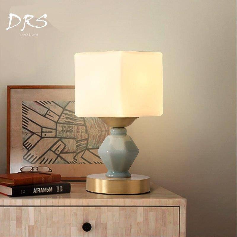 Modern Ceramic Copper Table Lamp