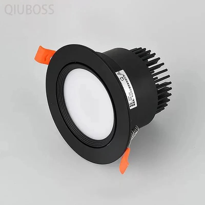 Qiuboss Recessed LED Spotlights for Loft Spaces Black Norenza