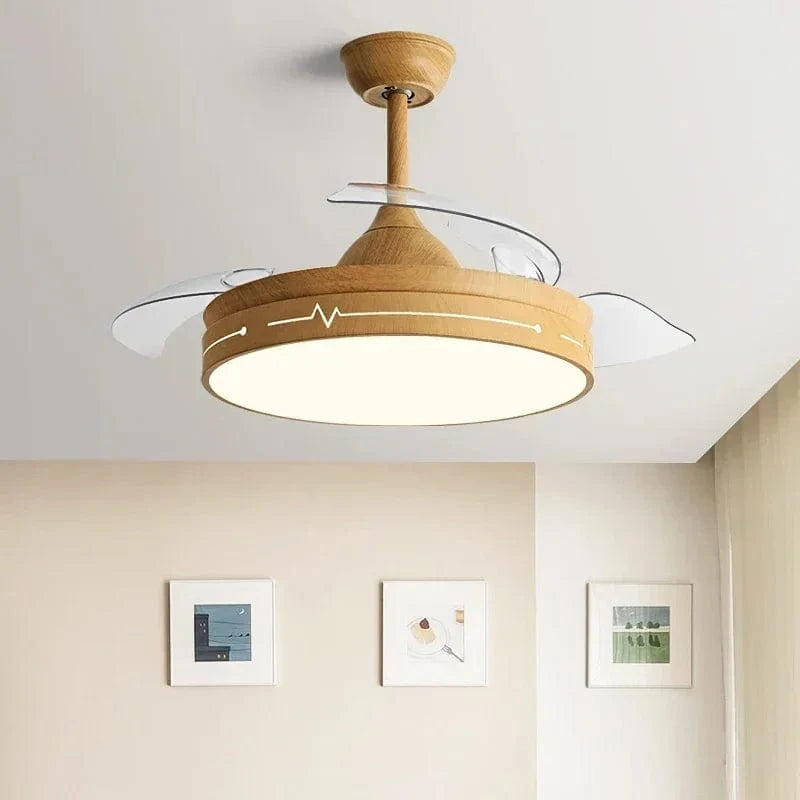Quiet Control Ceiling Fan with Light High ceiling Norenza