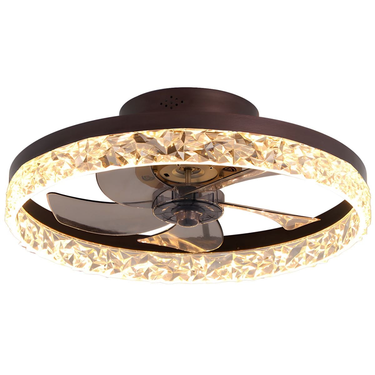 Quiet Decorative Ceiling Fan with Remote Control and Light Norenza