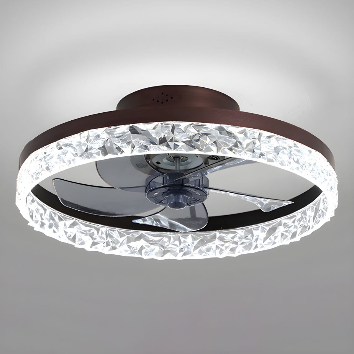 Quiet Decorative Ceiling Fan with Remote Control and Light Norenza