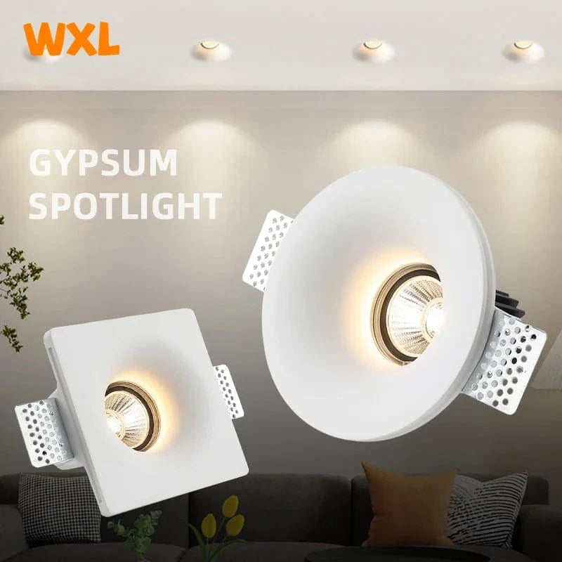 Recessed GU10 LED Downlight - Borderless Anti-Glare for Living Room, Bedroom, and Hallway Norenza