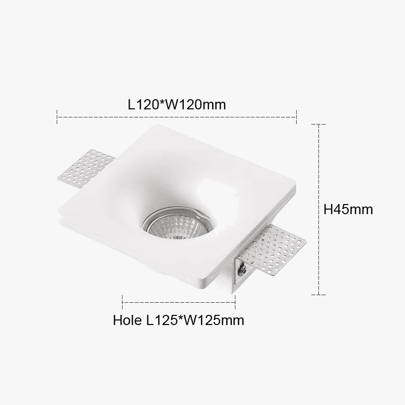 Recessed GU10 LED Downlight - Borderless Anti-Glare for Living Room, Bedroom, and Hallway Norenza