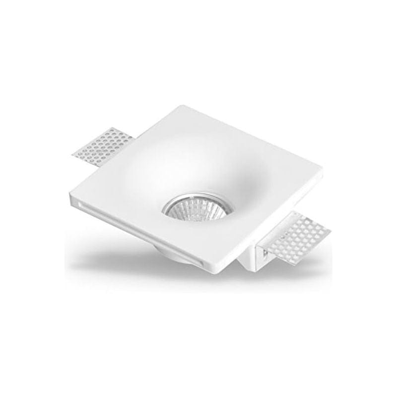 Recessed GU10 LED Downlight - Borderless Anti-Glare for Living Room, Bedroom, and Hallway Square Norenza