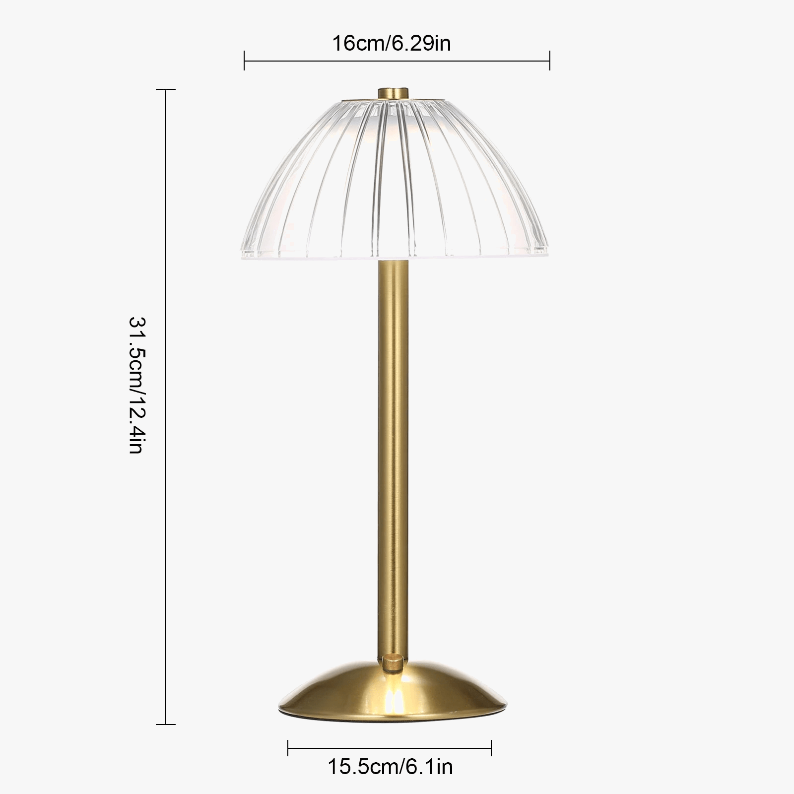 Rechargeable USB Dimmable Desk Lamp with 3 LED Colors Norenza