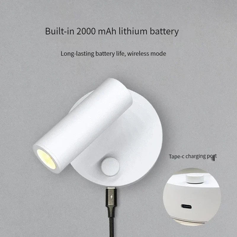 Rechargeable Wireless LED Wall Lamp with Touch Dimmer Norenza