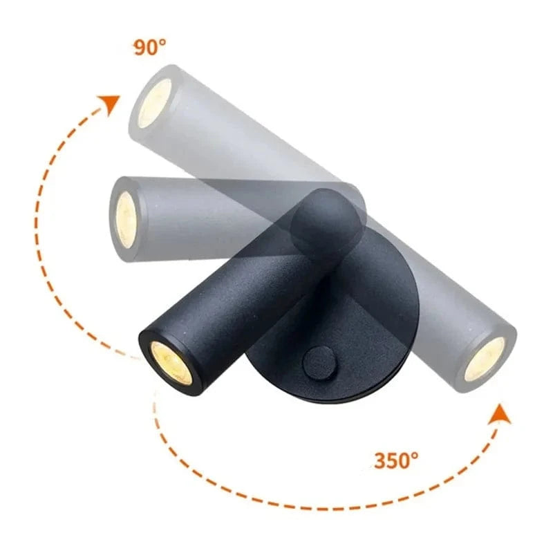 Rechargeable Wireless LED Wall Lamp with Touch Dimmer Norenza