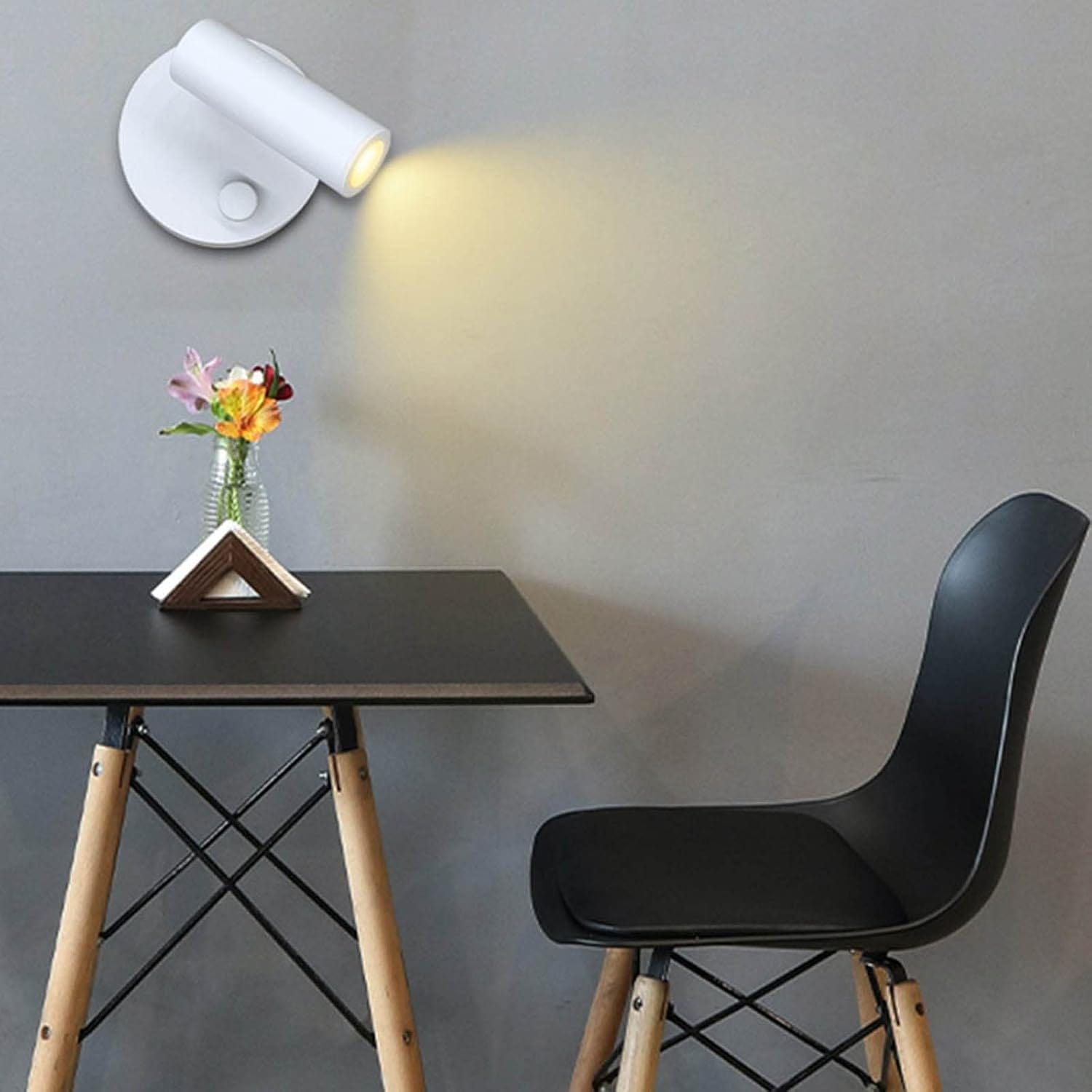 Rechargeable Wireless LED Wall Lamp with Touch Dimmer Norenza