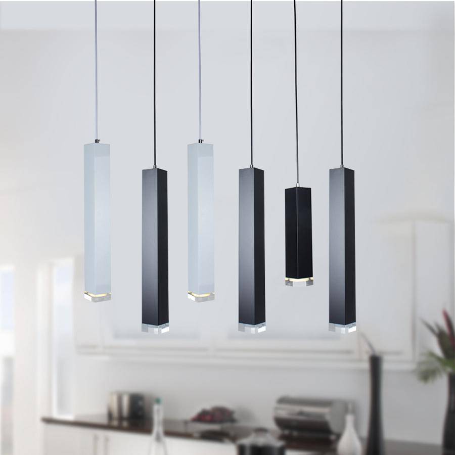 Rectangular LED Suspension Light (Black or White) Norenza
