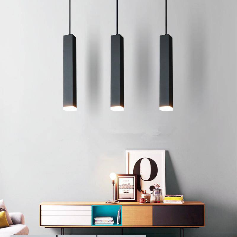 Rectangular LED Suspension Light (Black or White) Norenza