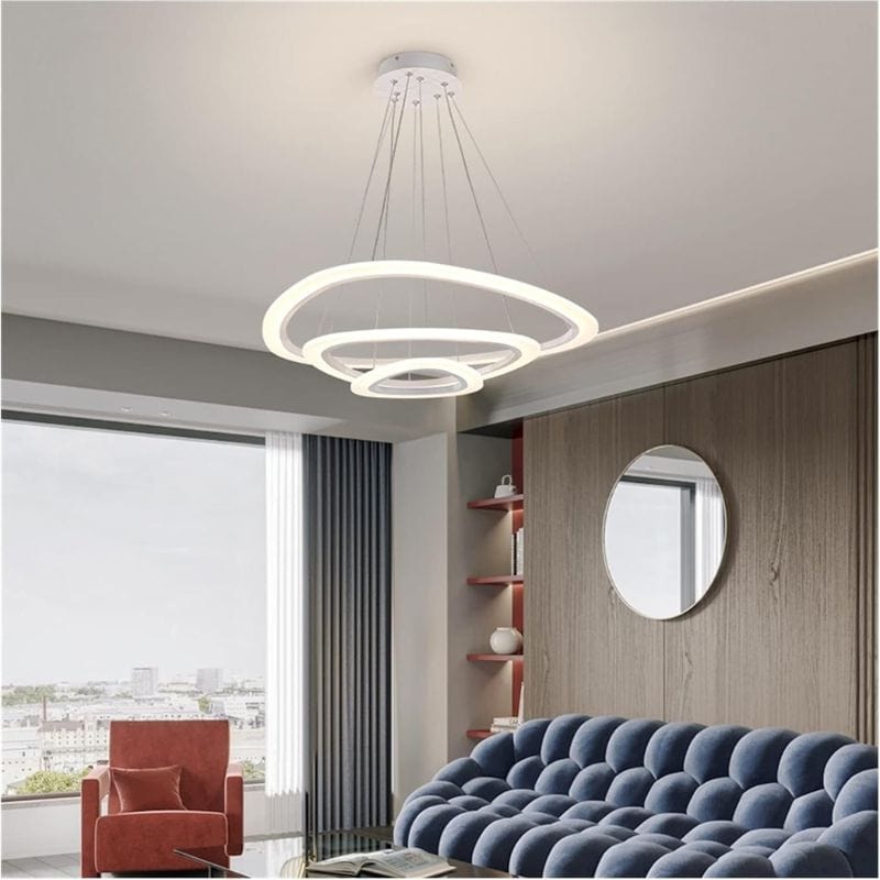 Remote-Controlled Luxury LED Ring Chandelier Norenza