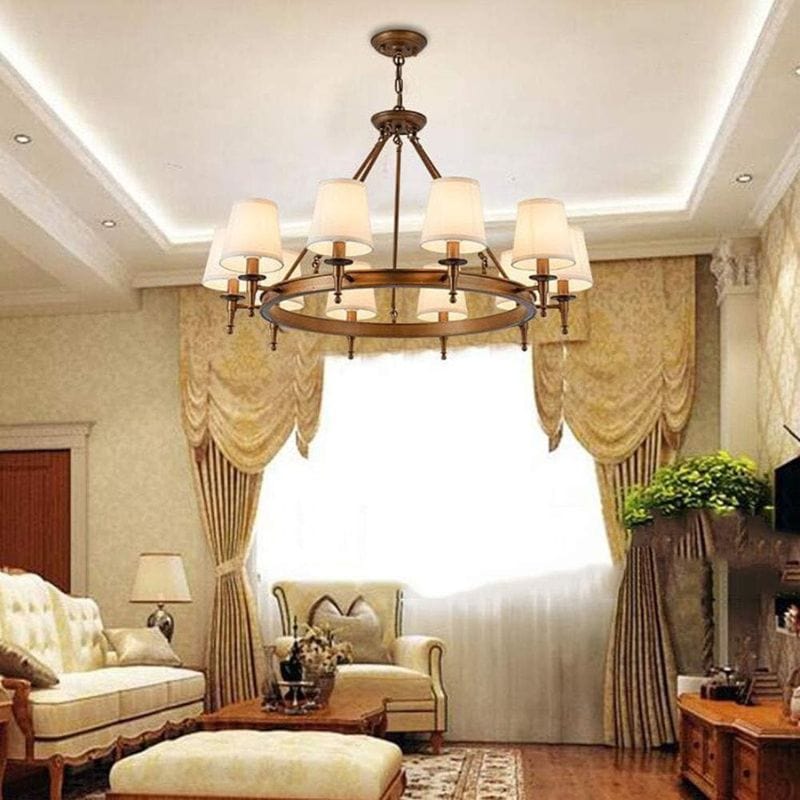 Retro American Ceiling Lamp for Home Living Room Dining Decor Norenza