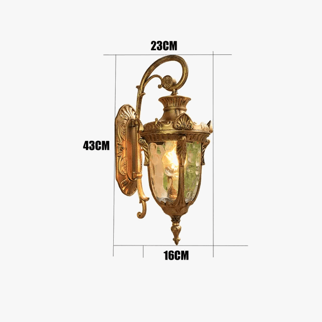 Retro American Style Waterproof Outdoor Wall Sconce Norenza
