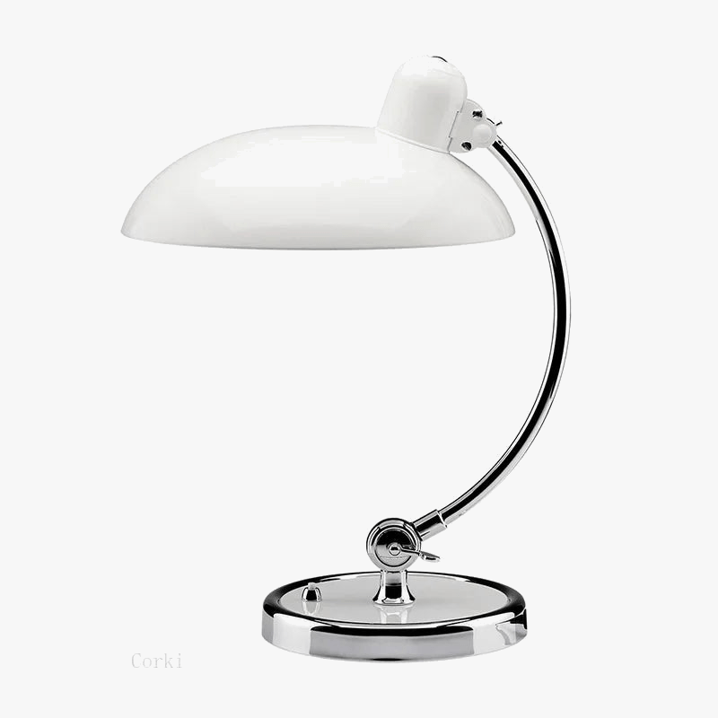 Retro Danish Design Desk Lamp with Flexible Swing Arm White Norenza