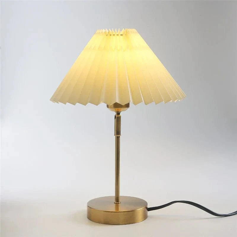 Retro Floor Lamp with Pleated Shade - Versatile Decorative Lighting Norenza