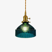Retro Glass Shade Pendant Light by Casbelle Blue Norenza