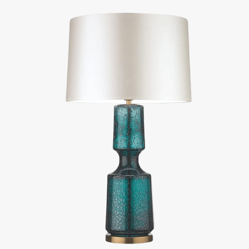 Retro Glass Table Lamp - Minimalist Design for Home Decor Blue Norenza