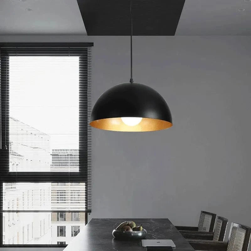 Retro Half-Bowl Pendant Light Norenza
