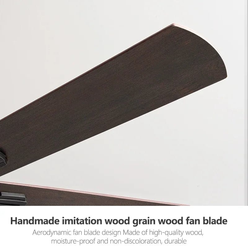 Retro Industrial Ceiling Fan Without Light and Remote Control Norenza