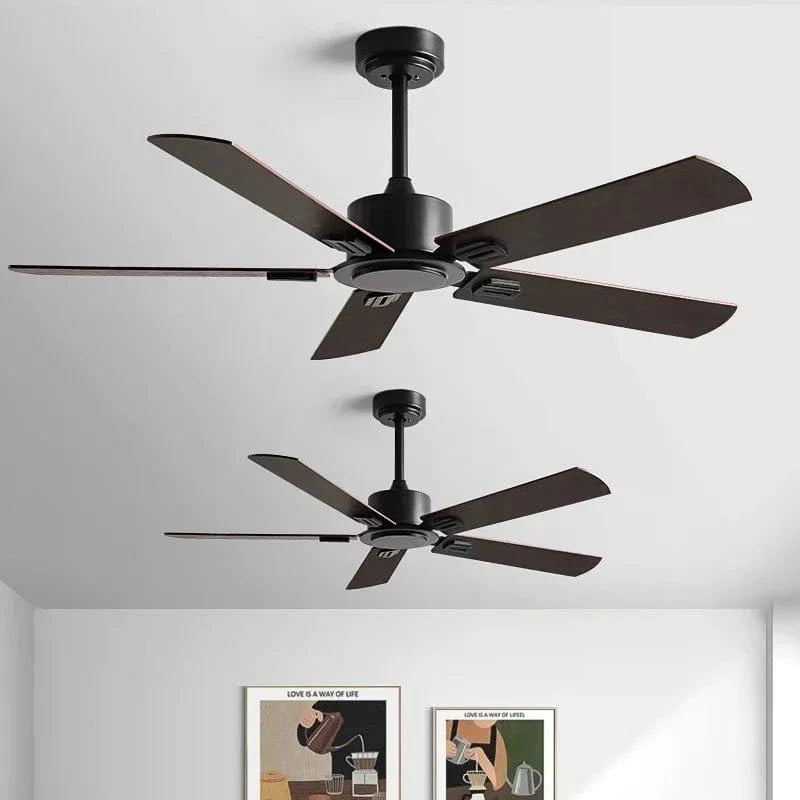 Retro Industrial Ceiling Fan Without Light and Remote Control Norenza