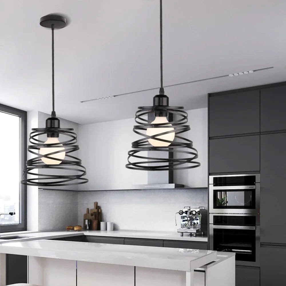 Retro Industrial Metal Cage Pendant Light for Home Decor Norenza