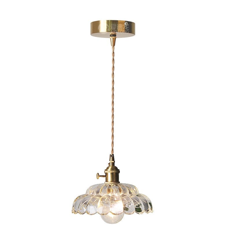 Retro Lodge Glass Shade Pendant Light Norenza