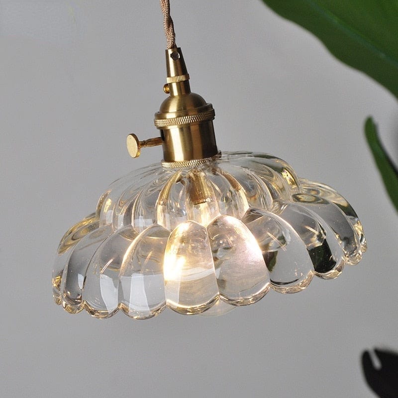 Retro Lodge Glass Shade Pendant Light Norenza