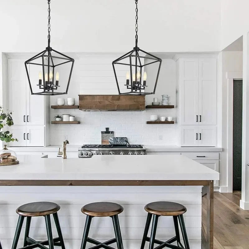 Retro Minimalist American Farmhouse Restaurant Chandelier for Kitchen, Hallway, and Bedroom Norenza