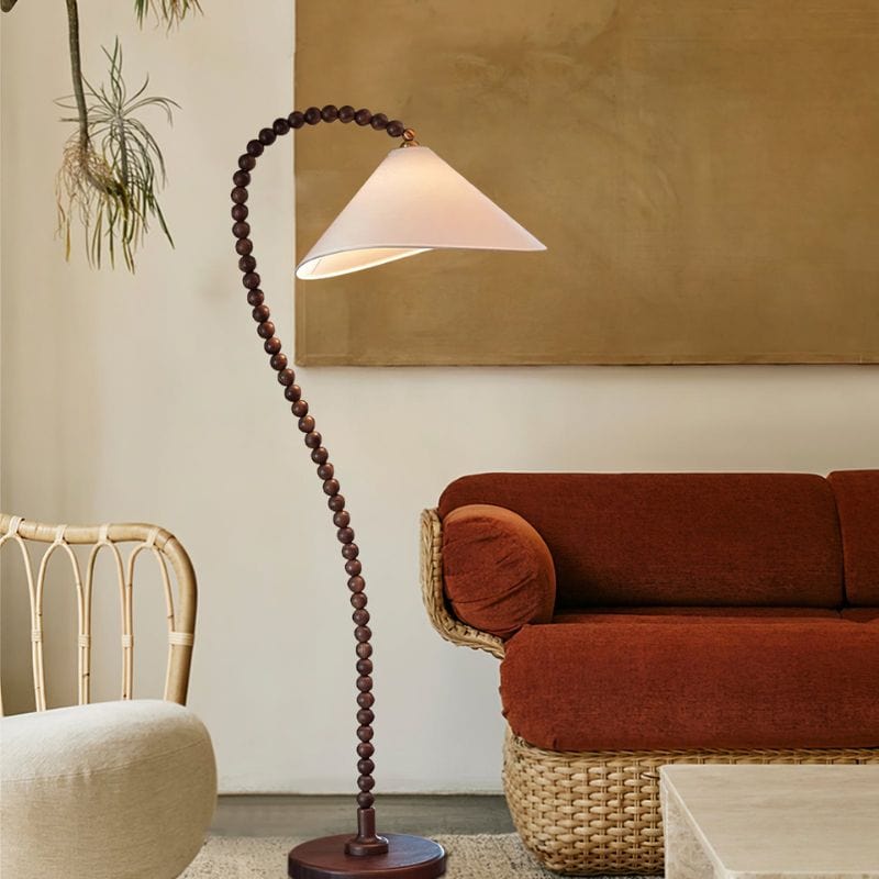 Retro Minimalist Wooden Floor Lamp for Ambient Decor Norenza