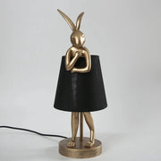 Retro Rabbit Desk Lamp in Resin for Home Decor Norenza