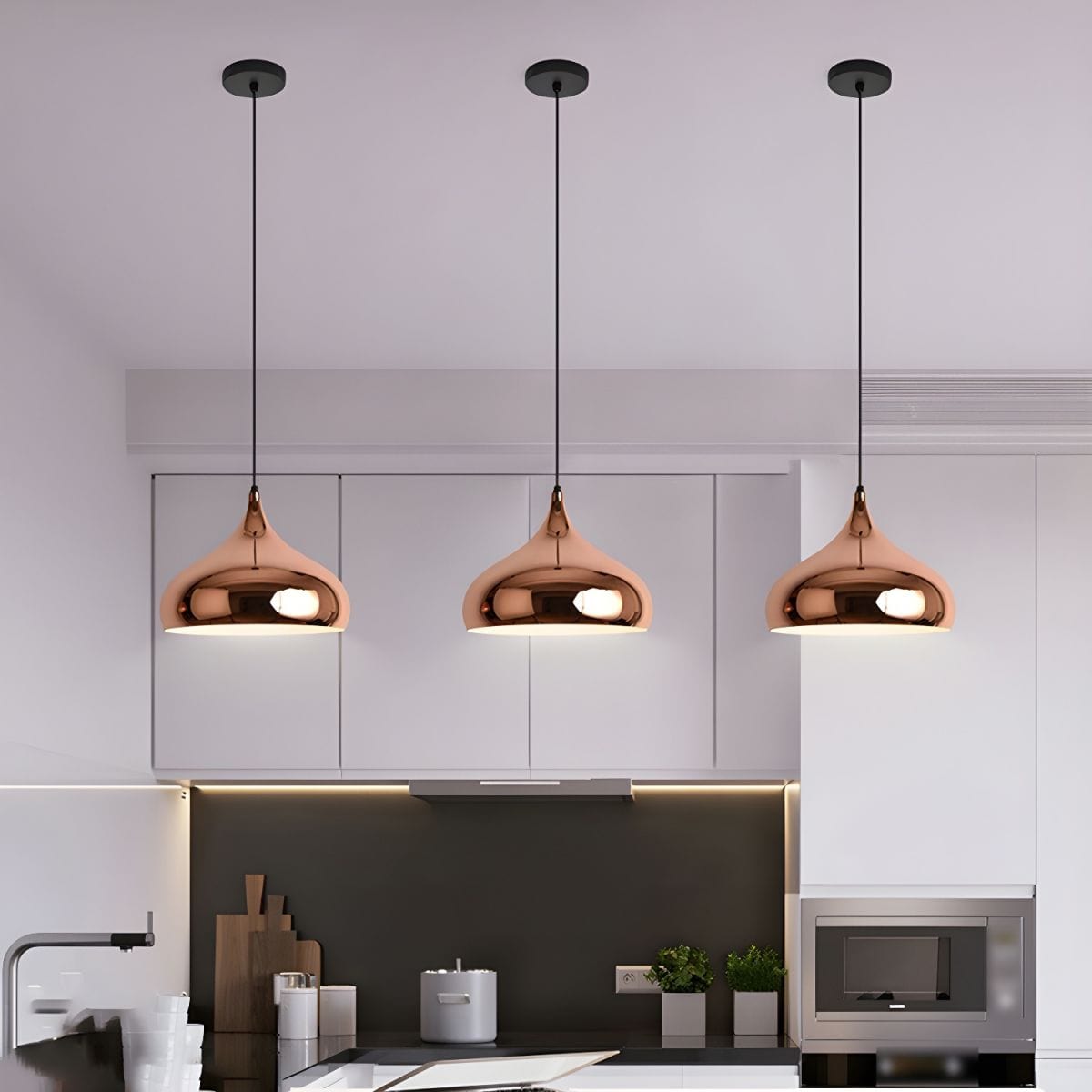 Rose Gold Multi-Shape Pendant Lights Norenza
