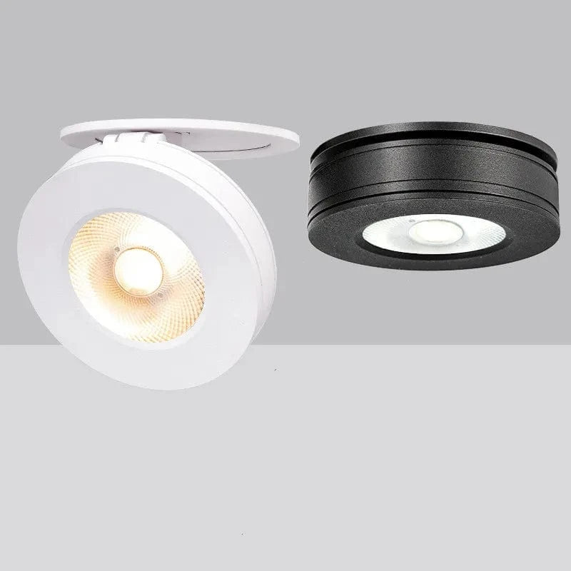 Rotatable Indoor LED Recessed Spot Light Black Norenza