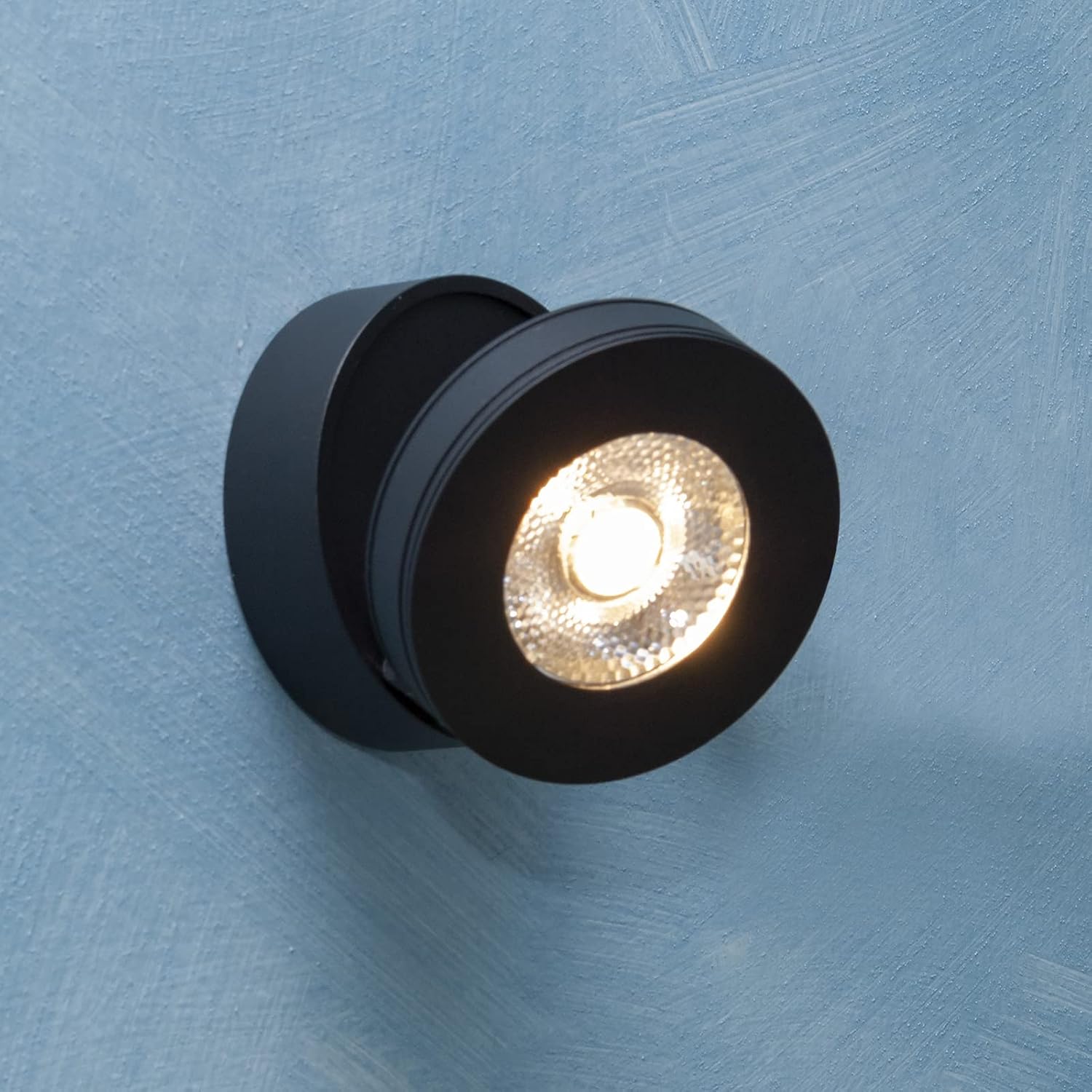 Rotatable Indoor LED Recessed Spot Light Black Norenza