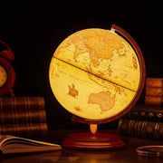 Rotating Globe Desk Lamp with World Map Norenza