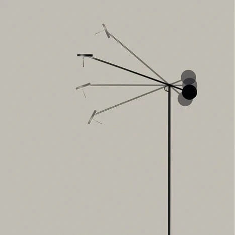 Rotating Minimalist LED Floor Lamp Norenza