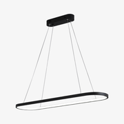 Round Aluminum LED Pendant Light Black / 27.6" × 8.3" (70×21 cm) Norenza
