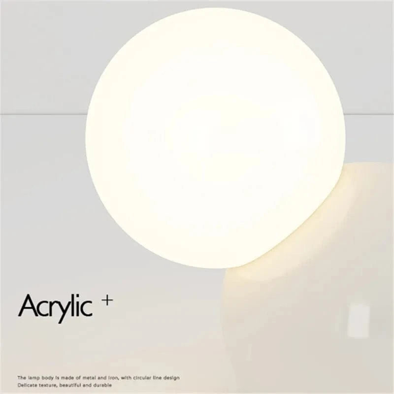 Round Glass Bedside Lamp for Home Decor Norenza