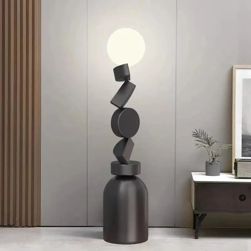 Round Glass Design Floor Lamp for Modern Decor Norenza