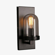 Round Glass Wall Sconce American Loft Style Norenza