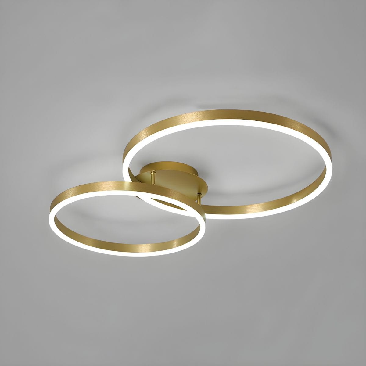 Round Gold LED Ceiling Light with Creative Acrylic Shade 2 Norenza
