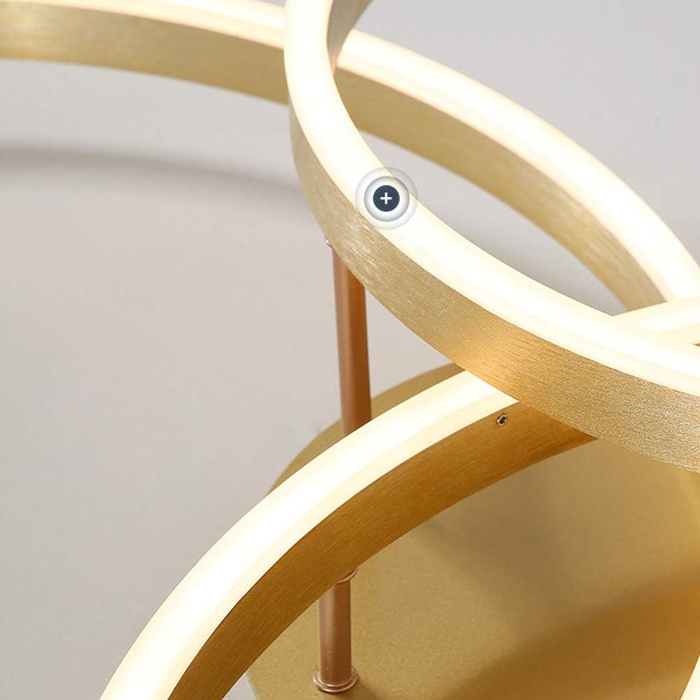 Round Gold LED Ceiling Light with Creative Acrylic Shade Norenza