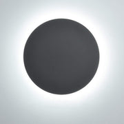 Round LED Eclipse Wall Sconce (Single Unit) Black Norenza