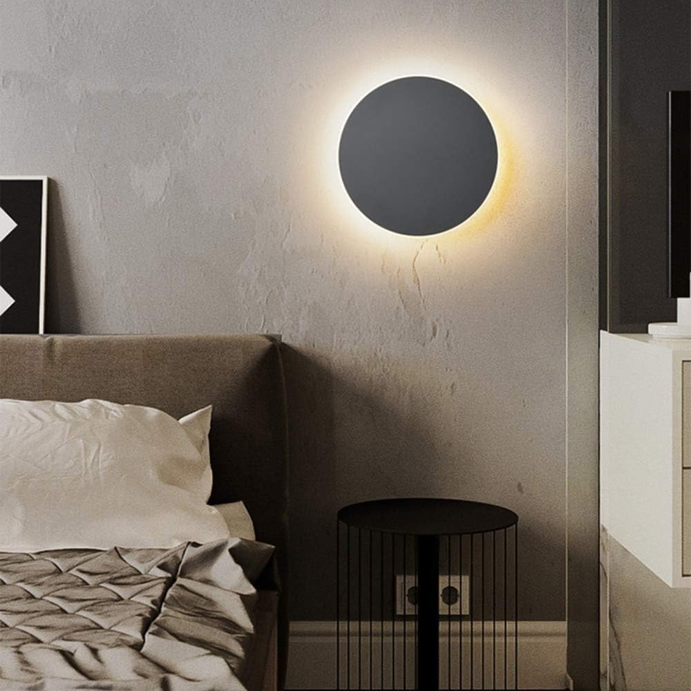Round LED Eclipse Wall Sconce (Single Unit) Norenza