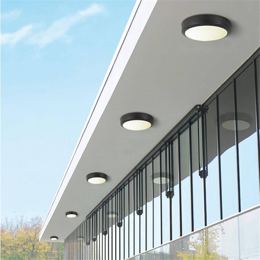 Round LED Outdoor Ceiling Light - Atmosphere Norenza