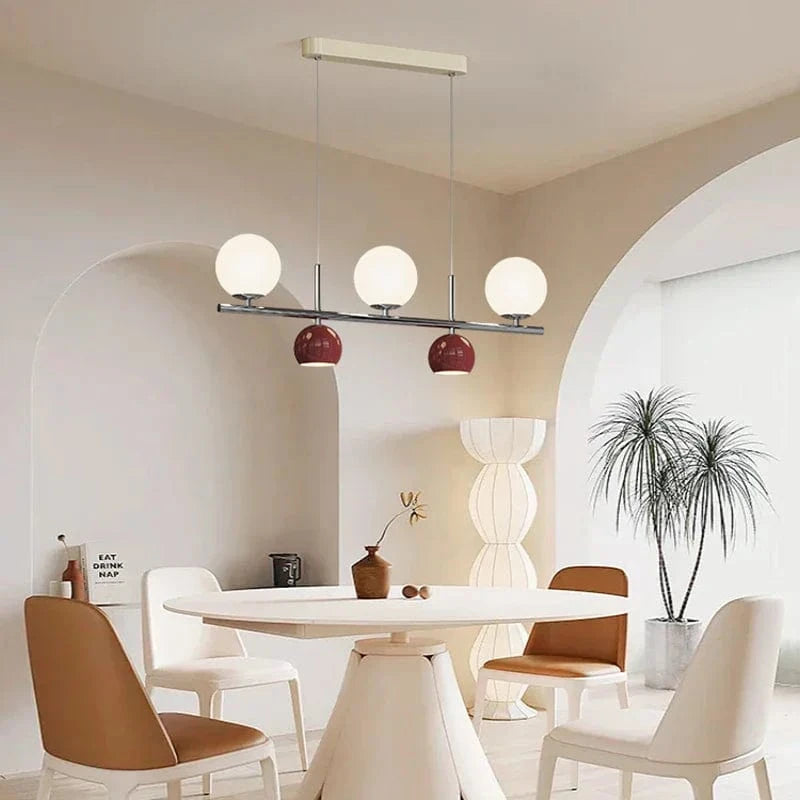 Round LED Suspension Chandelier for Dining Table Norenza