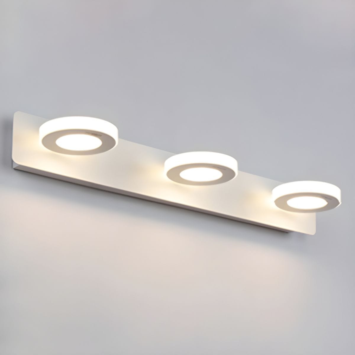 Round LED Wall Light for Art and Mirror 3 lights – 18.9 in Norenza