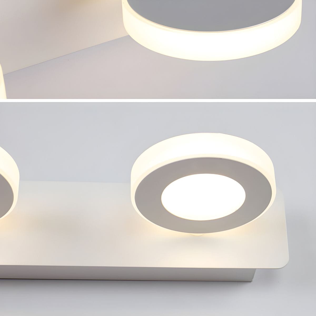 Round LED Wall Light for Art and Mirror Norenza