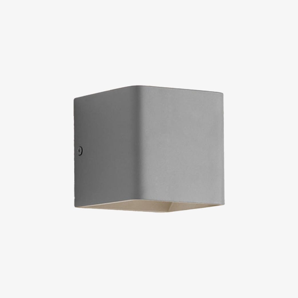 Rounded Edge Colorful LED Wall Cube Light Gray Norenza
